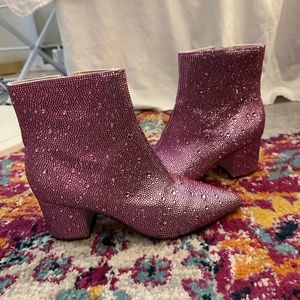 Betsey Johnson Sparkle Booties